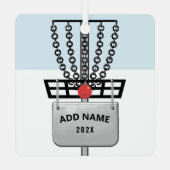 ディスパーソナライズされたクゴルフクリスマスコレクション2022 メタルオーナメント (裏面)