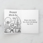 ディスパーソナライズされたクゴルフボーイズ誕生日 カード (内部)