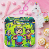 ディスパーソナライズされたクゴルフボーイズ誕生日 ペーパープレート (パーティー)