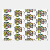 ディスパーソナライズされたクゴルフボーイズ誕生日 ラッピングペーパーシート (正面)