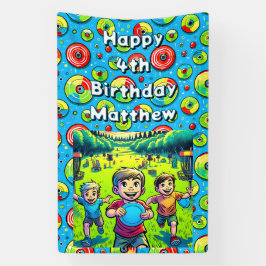 ディスパーソナライズされたクゴルフボーイズ誕生日 横断幕