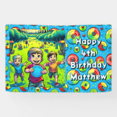 ディスパーソナライズされたクゴルフボーイズ誕生日 横断幕 (横)