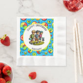 ディスパーソナライズされたクゴルフボーイズ誕生日 縁ありランチョンナプキン (インサイチュ)