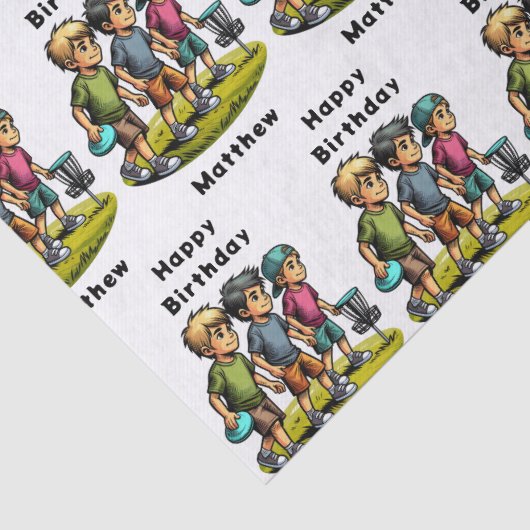 ディスパーソナライズされたクゴルフボーイズ誕生日 薄葉紙 (詳細)