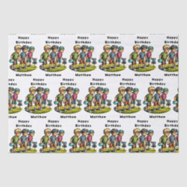 ディスパーソナライズされたクゴルフボーイズ誕生日 薄葉紙