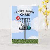 ディスパーソナライズされたクゴルフ誕生日カード カード (黄色い花)