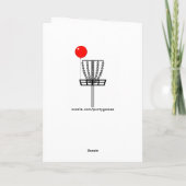 ディスパーソナライズされたクゴルフ誕生日カード カード (裏面)