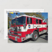 ディスプレイに火を巻く ポストカード (正面/裏面)