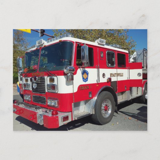 ディスプレイに火を巻く ポストカード (正面)