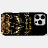 ディスプレイのゴールデンバイクフラッはっきりしたグ Case-Mate iPhoneケース (裏面 (横))