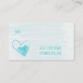 ディスプレイシャワーなしギフトラップターコイズレインボーラベル エンクロージャーカード (裏面)