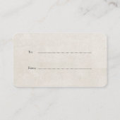 ディスプレイシャワーなしラップ詩柑橘類オレンジニュートラル エンクロージャーカード (裏面)