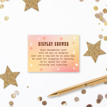 ディスプレイシャワーウェスタンかわいらしスターズブライダルシャワー