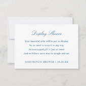 ディスプレイシャワーカスタムの色のエンクロージャカード 出欠カード (正面)