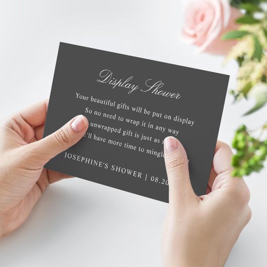 ディスプレイシャワーカスタムの色のエンクロージャカード 出欠カード