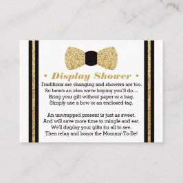 ディスプレイシャワーカード、リトルマン、ボウタイ エンクロージャーカード