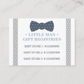 ディスプレイシャワーカード、レジストリカード、リトルマン エンクロージャーカード (裏面)