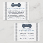 ディスプレイシャワーカード、レジストリカード、リトルマン エンクロージャーカード (正面/裏面)