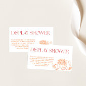 ディスプレイシャワーカード、地元で育った赤ちゃんシャワー エンクロージャーカード