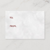 ディスプレイシャワーサンタガールベビーシャワー エンクロージャーカード (裏面)