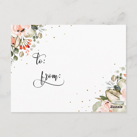 ディスプレイシャワーフローラ紙吹雪エンクロージャカード ポストカード (裏面)