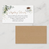 ディスプレイシャワー囲いコーヒー醸造カード プレイスカード (正面/裏面)