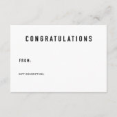 ディスプレイシャワー挿入&ギフトラベル |中 エンクロージャーカード (裏面)