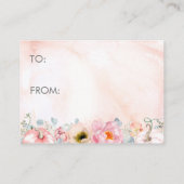 ディスプレイシャワー赤面ピンクフローラカボチャ エンクロージャーカード (裏面)