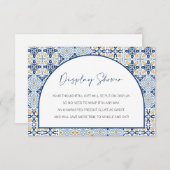 ディスプレイシャワー、カプリ赤ちゃんシャワーイタリアン、テーマ エンクロージャーカード (正面/裏面)