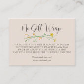 ディスプレイシャワー ワイルドフラワーチャーム  ギフト包装なし エンクロージャーカード (正面)