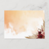 ディスプレイブライダルウェディングシャワーパンパスグラス エンクロージャーカード (裏面)