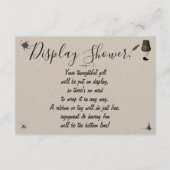 ディスプレイブライダルウェディングシャワーペン&インクウェル エンクロージャーカード (正面)