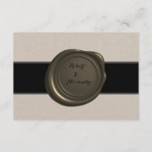 ディスプレイブライダルウェディングシャワーペン&インクウェル エンクロージャーカード (裏面)