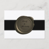 ディスプレイブライダルウェディングシャワーペン&インクウェルEnclo エンクロージャーカード (裏面)