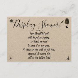 ディスプレイブライダルウェディングシャワーペン&インクウェルEnclo エンクロージャーカード