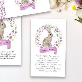 ディスプレイ シャワー ぬいぐるみなし ポエム リトルバニー エンクロージャーカード