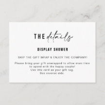 ディスプレイ シャワー インサート & ギフト タグ | ミディアム