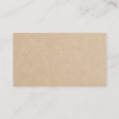 ディスプレイ シャワー ブラウン ジェンダーニュートラル ベビーシャワー エンクロージャーカード (裏面)