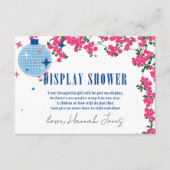 ディスプレーシャワーギリシャBougainvilleaブライダルシャワー エンクロージャーカード (正面)