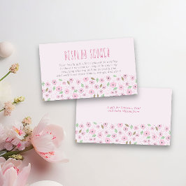 ディスプレーシャワー ノーラッピング ポエム ピンク ディツィーフラワー エンクロージャーカード