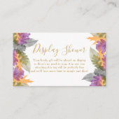 ディスプレー葉シャワー10月カラフル葉 エンクロージャーカード (正面)