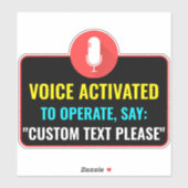 ディスペンサーカスタム用の音声活性化シール シール (シート)