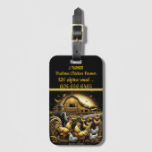 ディスペンドブラーマ農家アットデュスク ラゲッジタグ (正面縦)