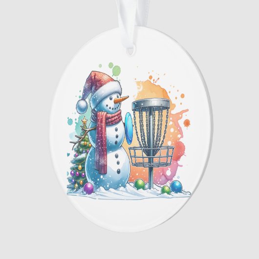 ディスメリーク・マス |ディスクゴルフクリスマパーソナライズされたス オーナメント (正面)