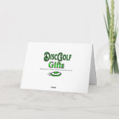 ディスメリーク・マス |ディスクゴルフクリスマパーソナライズされたス カード (裏面)