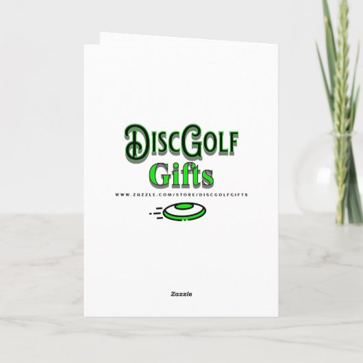 ディスメリーク・マス |ディスクゴルフクリスマパーソナライズされたス カード (裏面)