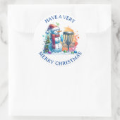 ディスメリーク・マス |ディスクゴルフクリスマパーソナライズされたス ラウンドシール (バッグ)