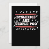 ディスレクシアの人々は馬鹿じゃない　ディスレクシア啓発 サンキューカード (正面/裏面)