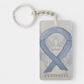 ディスレクシアエンジェル認識度リボンキーチェーン キーホルダー (正面)