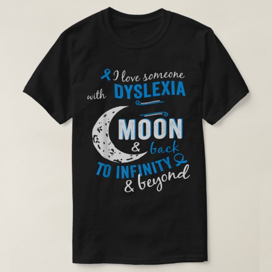 ディスレクシア認識度シャツ Tシャツ (デザイン正面)
